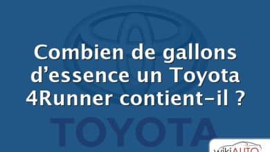 Combien de gallons d’essence un Toyota 4Runner contient-il ?